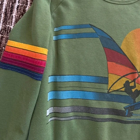 Aviator Nation Windsurf Jump Crewneck Sweatshirt - Picture 3 of 6